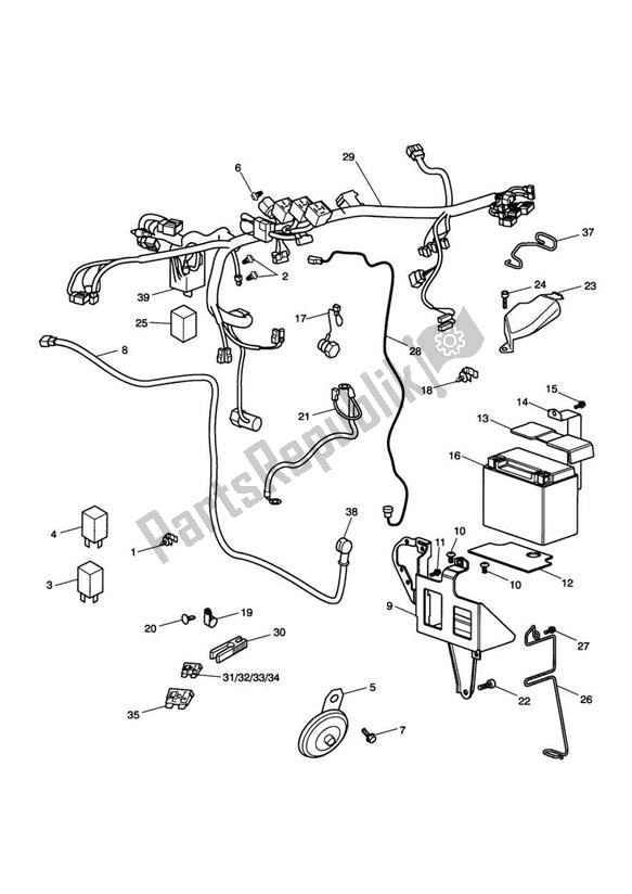All parts for the Electrical Equipment of the Triumph America Carburettor 790 2002 - 2007
